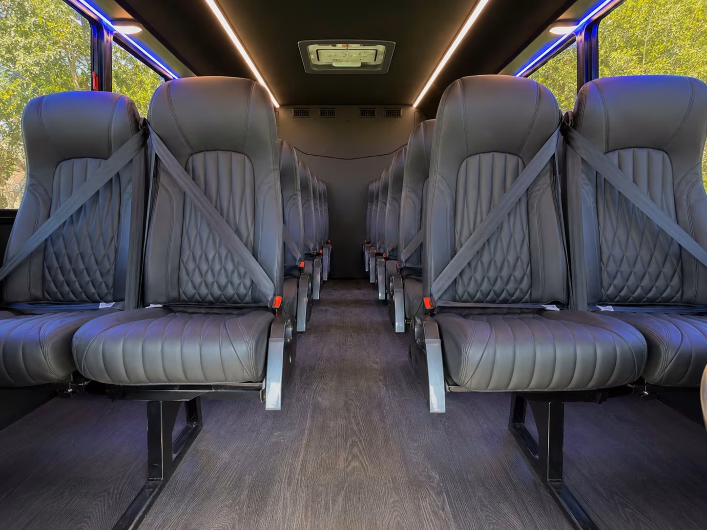 15 passenger minibus inside