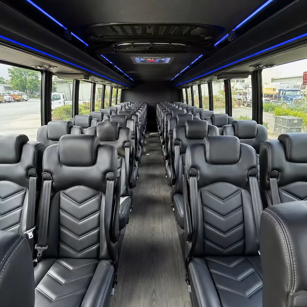 28 passenger minibus interior