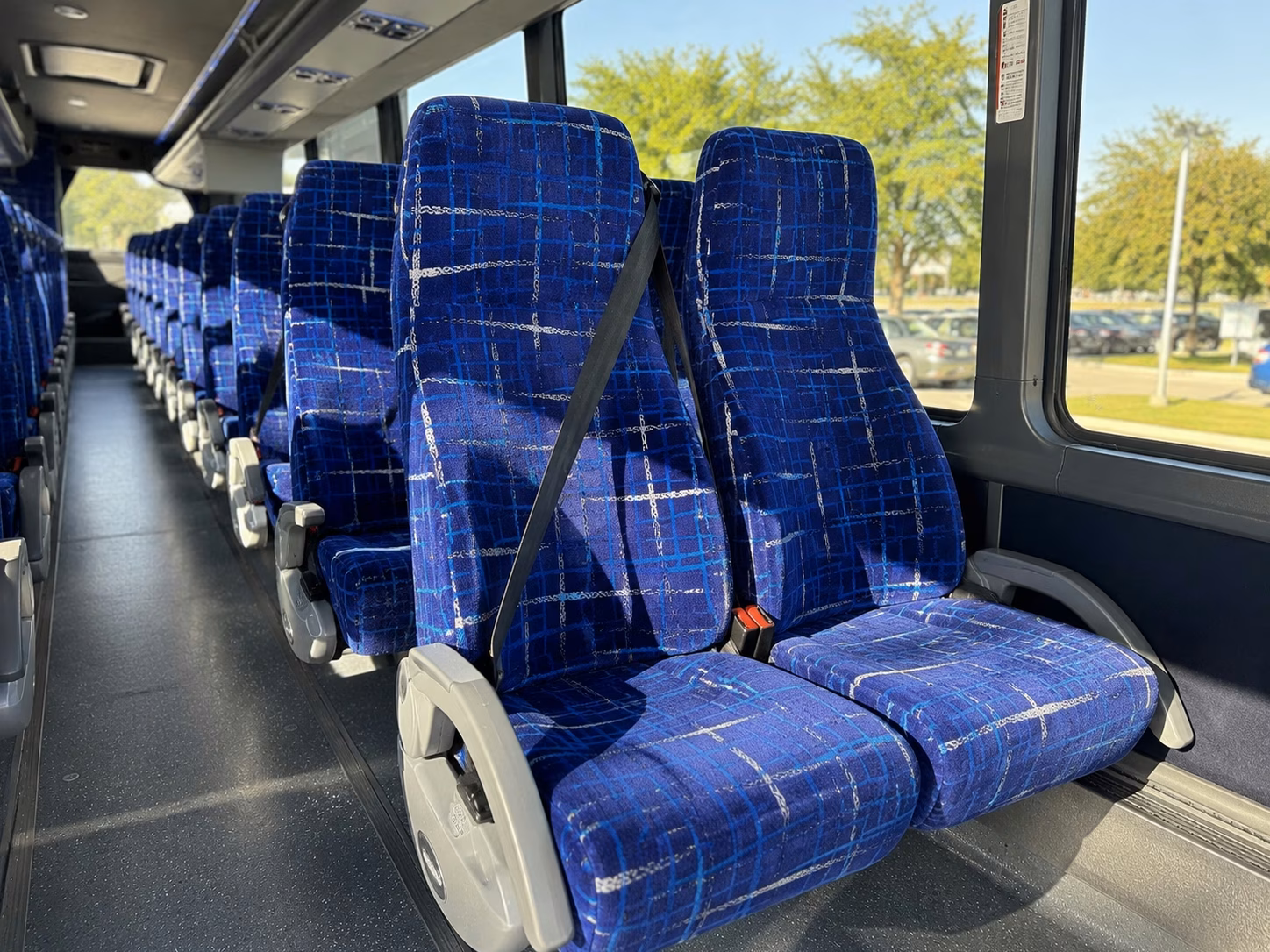 deltona charter bus rental interior