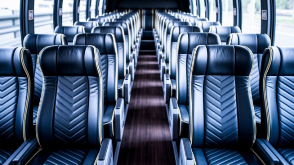 deltona 54 passenger charter bus inside