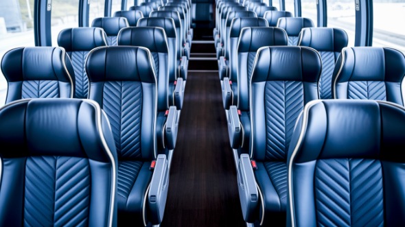 deltona 55 passenger charter bus inside